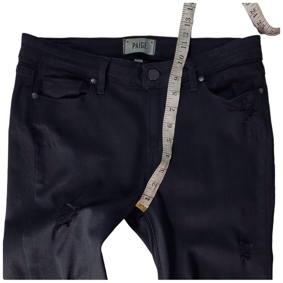 PAIGE - Verdugo Ultra Skinny Black Denim Jeans - Size 30 - Picture 5 of 15